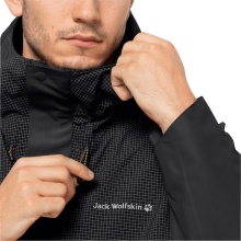 Jack Wolfskin Übergangs-/Wanderjacke DNA Block - Wetterschutzjacke, wasserdicht, winddicht, PFC-frei - dunkelgrau Herren